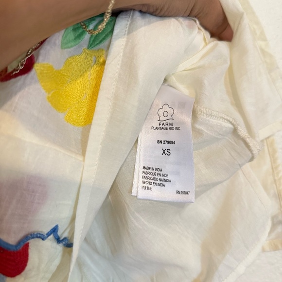 Farm Rio x Anthropologie Embroidered Ruffle mini Dress - Picture 8 of 15